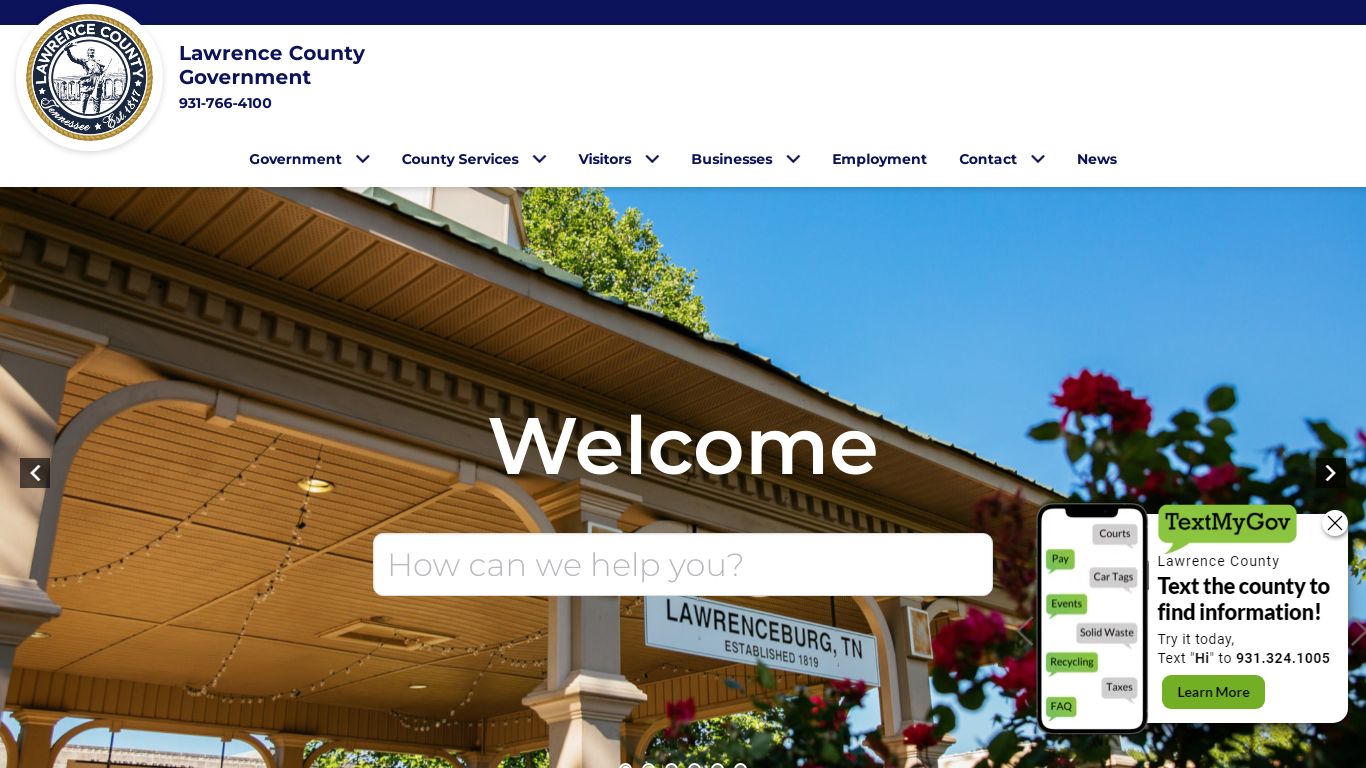 Home - Lawrence County, TN Government